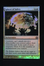 Magic The Gathering MTG SPHERE OF SAFETY FOIL Return to Ravnica SP Played