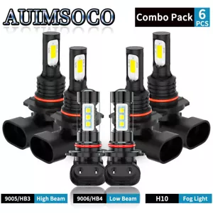 For Chevrolet Silverado 3500 Classic 2007 6x LED Headlight Kit Bulbs Cool White - Picture 1 of 12