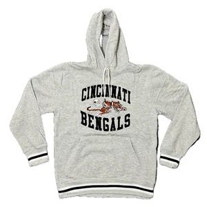 NFL “Cincinnati Bengals” Embroidered Gray Hoodie Size L Retails $85 NWOT - Picture 1 of 8