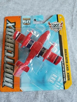 2013 Matchbox Sky Busters BLAZE BUSTER Red LITTLE BEND. - Image 1 of 4