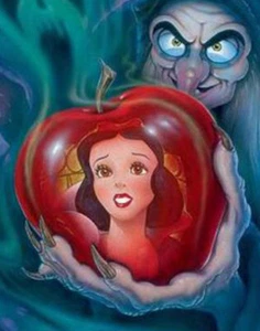 Disney Giclee Snow White Queen / Wicked Witch on Canvas Limited Edition only 195 - Picture 1 of 3