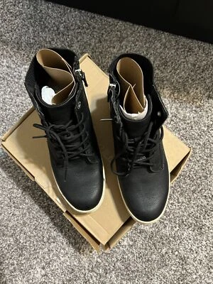 Dr. Scholl's Zapatos Mujer Everlast Cremallera Combate Botas de Cuña con Cordones, Talla 9M Foto 1 de 4