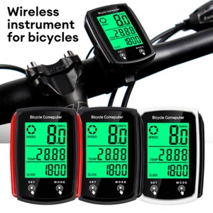 Tachimetro bicicletta bicicletta ciclo contachilometri digitale computer impermeabile LCD wireless - Foto 1 di 19