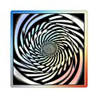 Holographic Sticker Optical Illusion Trippy Psychedelic Festival Art Distorted