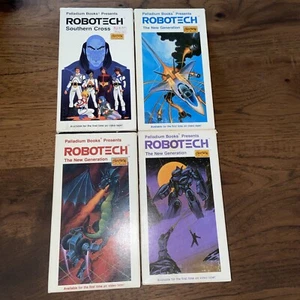 4 Robotech VHS Lot Southern Cross V1, New Generation Vol 4, 5, 6 Palladium Books - Picture 1 of 4