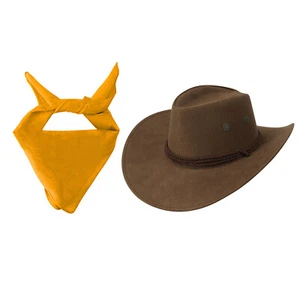 Girls Boys Cowgirl Set Unisex Outfit Accessory Cowboy Costume Children Bandanna - Picture 1 of 16