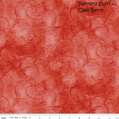 Batidora de remolino de acuarela para pintor tela de algodón Riley Blake por compra Berry Foto 1 de 4