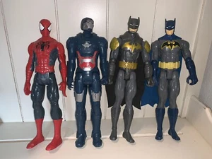 AVENGERS IRON MAN SPIDERMAN 12" FIGUREN PLUS 2 BATMAN! Hasboro Konvolut - Bild 1 von 4