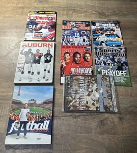Revista Auburn University Tigers LOTE DE 8 Sports Illustrated Cam Newton Program - Imagen 1 de 13