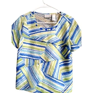 Alfred Dunner Ladies Summer Pastel Top Size P Medium. - Picture 1 of 4
