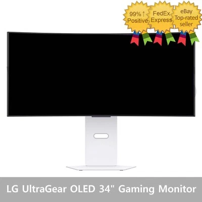 LG 34GX90SAW Ultra Gear OLED 34" Curved Gaming Monitor OLED WQHD 240Hz 0.03ms - Image 1 of 2