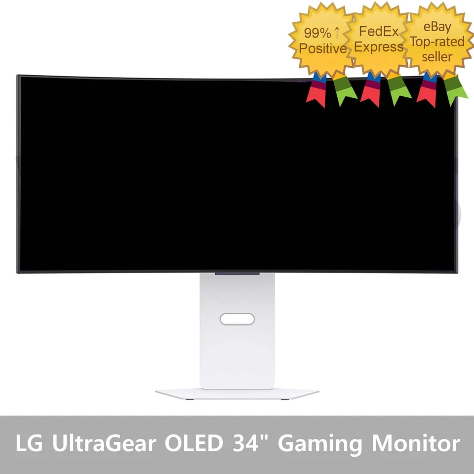 LG UltraGear 34GX90SA-W 34" 21 9 UltraWide QHD 240Hz Curved OLED HDR Gaming Moni