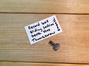 Vintage Record No 405 Plane Depth Beading Gauge Thumb Screw Woodworking Tools - Picture 1 of 2