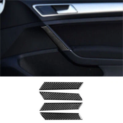 Tapicería interior de fibra de carbono para Volkswagen Golf VII 2013-17 4 piezas Foto 1 de 4