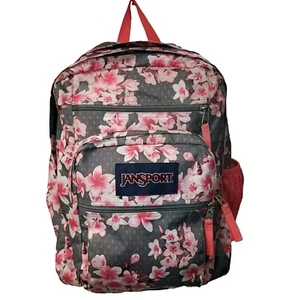 Jansport Big Student Zaino Diamante Plumeria Libreria Grande Scuola Floreale - Foto 1 di 15