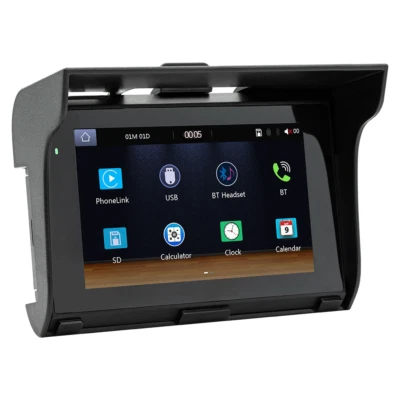 Motorcycle GPS Navigator 5in MP5 Player For Apple Carplay Android Auto Portable - Image 1 of 4