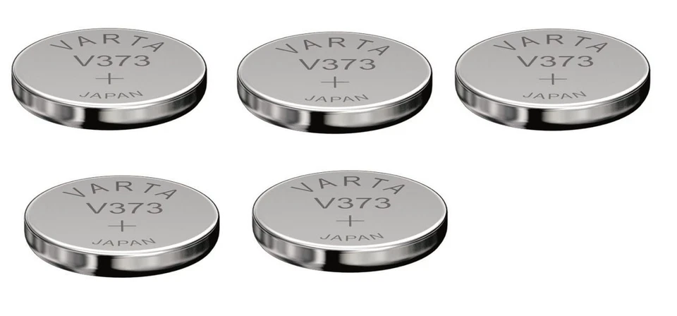 ENVOI SOUS SUIVI VARTA 5 piles oxyde d'argent V373 / 373 / SR916SW 1,55 volt - Photo 1/1