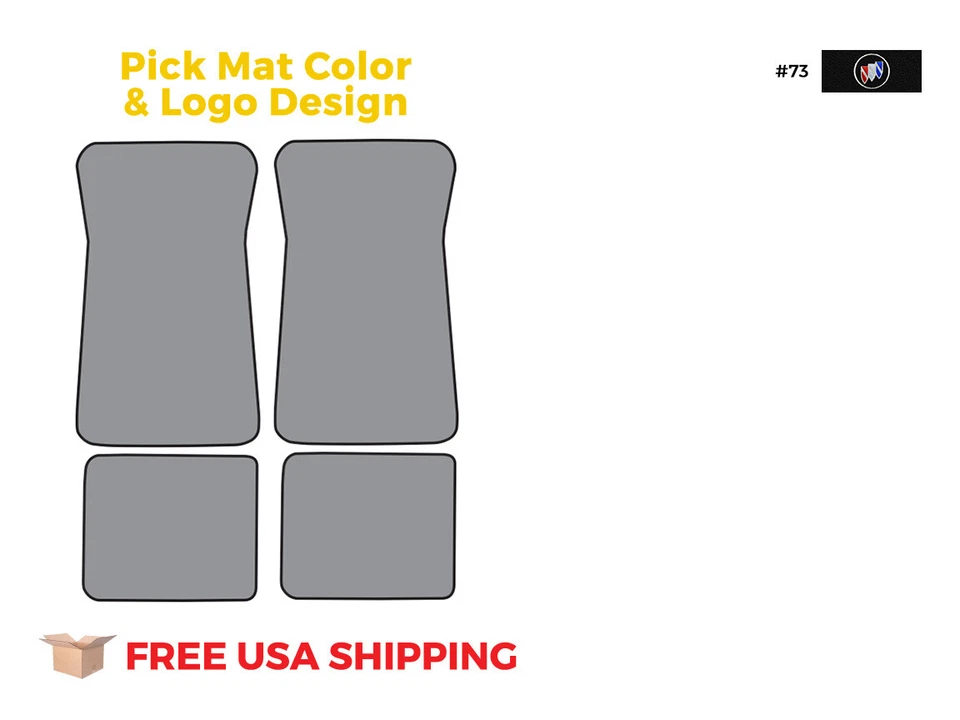 FITS 1985-1989 Buick LeSabre Estate Wagon 4DR Floor Mat 4pc Cutpile - Imagem 1 de 3