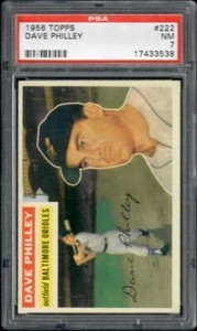 Dave Philley 1956 Topps #222 PA 7 NM  Baltimore Orioles