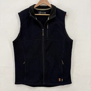 Smartwool Vest Mens Large Wool Fleece Full Zip Outdoor Hiking Pockets Travel - Picture 1 of 12