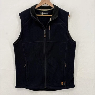 Smartwool Vest Mens Large Wool Fleece Full Zip Outdoor Hiking Pockets Travel - Image 1 of 4