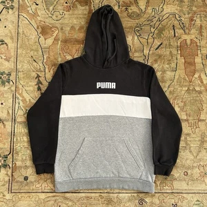 Y2K Puma Hoodie Sweatshirt Herren Medium Color Block Pullover  - Bild 1 von 8