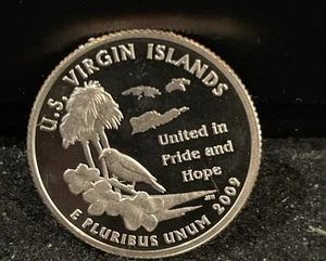2009 S Gem Proof US Virgin Islands Quarter With A Extreme Cameo 623 - Picture 1 of 2