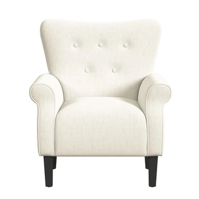 Home Decor | Upholstered Rolled Arm Wingback Accent Chair | Accent Chairs for... - Image 1 of 4