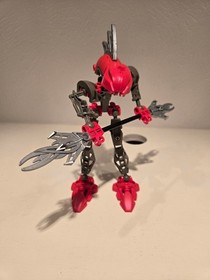 LEGO BIONICLE Rahkshi Turahk 8592 Red Complete Figure with Kraat