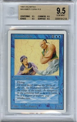 Mahamoti Djinn (Unlimited), Magic the Gathering, BGS 9.5 (GEM MINT) - Image 1 of 2