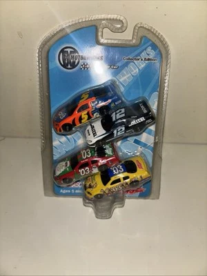  Paquete de cuatro coches NASCAR 2003 1/87 Motorworks 2 Sam Bass Art Cars #5 y #12 raros Foto 1 de 2