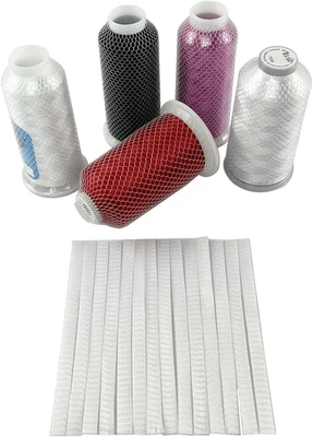 100Pcs Thread Net Spool Saver for Different Sizes of Embroidery Sewing  (15X1Cm) - Image 1 of 4