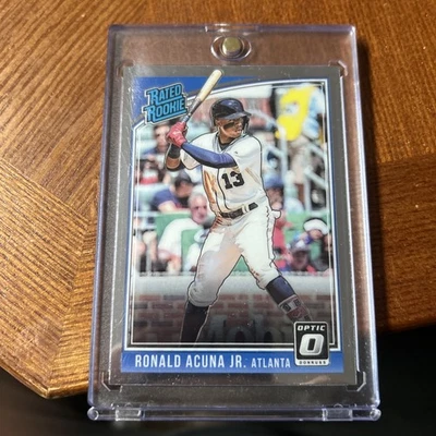 2018 clasificación óptica novato Ronald Acuna Jr RC #63 Atlanta Braves béisbol (f3) Foto 1 de 2