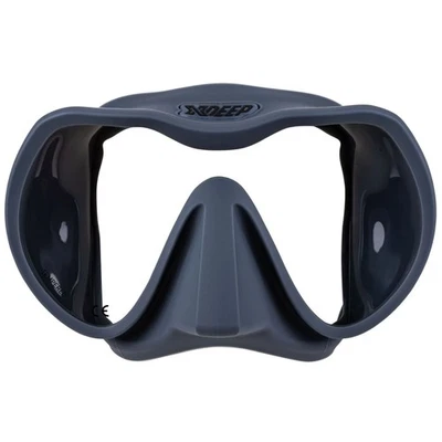 SF-1 TopDeal: XDEEP Frameless Maske grau rahmenlos Einglasmaske Tauchmaske