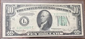 1934D 10 $ San Francisco Federal Note💥Support SEMPER FI & AMERICA'S FUND! - Bild 1 von 2