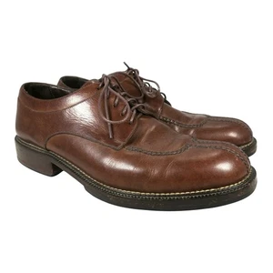 Cole Haan Country Split Toe Derby Shoes Brown Leather Men’s 9D Made in Brazil - Picture 1 of 8