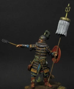 Tatar-Mongol warrior with a bunchuk 54mm Painted Toy Soldier Pre-Sale | Art - Picture 1 of 6