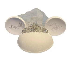 Disney Parks Bride Happily Ever After Minnie Wedding Ears - Picture 1 of 4