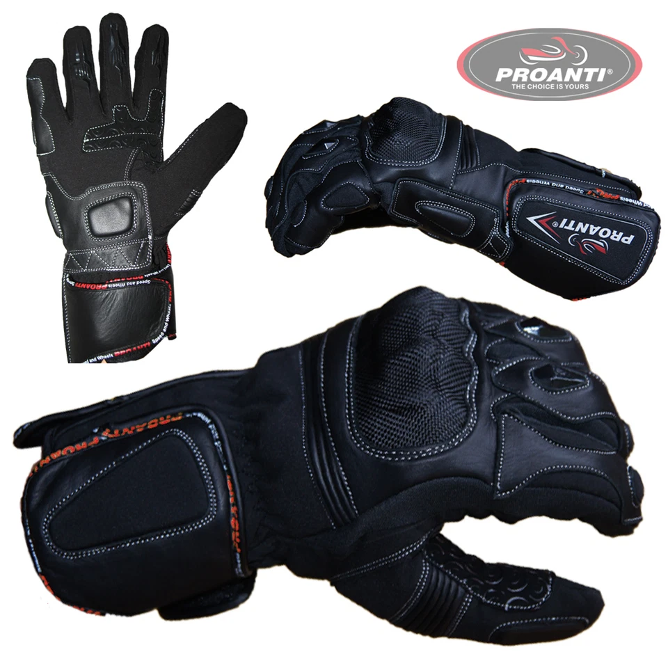 Winter Motorcycle Gloves Winter Racing Motorbike Gloves PROANTI Sizes S-XXL - Image 1 of 1