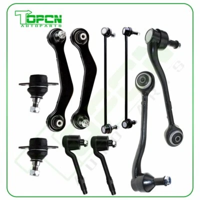 10Pcs Front Control Arms Tie Rods Sway Bars Suspension Kit For 2000-2003 BMW X5 Foto 1 de 4
