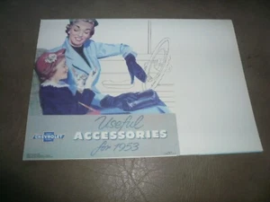 1953 Chevrolet Accessories Sales Brochure - Foldout Style  - Picture 1 of 7