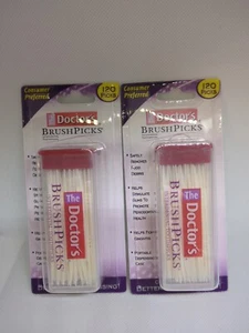 Lot Of 2 The Doctors Brushpicks Interdental Toothpicks 120 Count - Picture 1 of 2