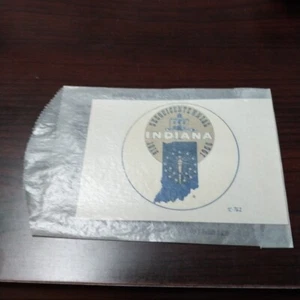 Baxter Lane Co. Vintage Water Dip Decal INDIANA SESQUICENTENNIAL Sticker - Picture 1 of 2