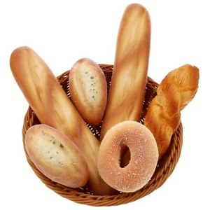 6 Pcs Artificial Bread Decoration Fake Donut Loaf Model Lifelike Coconut Past... - Picture 1 of 7