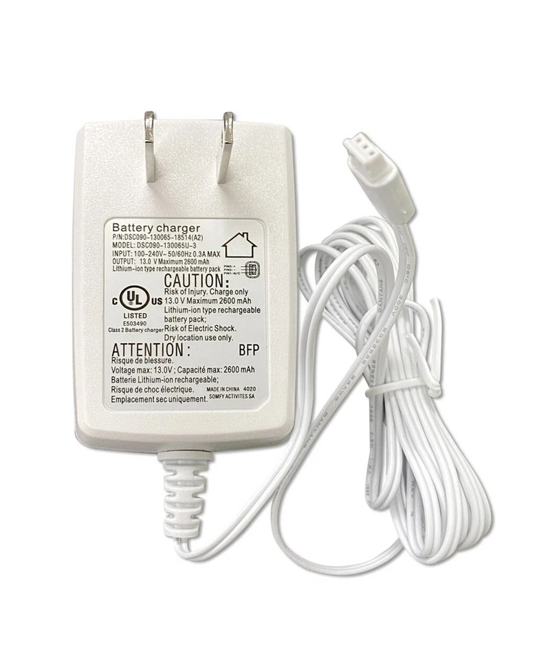 Somfy Lithium-ion Charger with 6' Cable #9025166