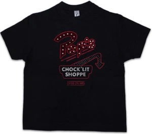 POP'S Kids Boys T-Shirt Archie Shop Bar Diner Symbol Neon Logo Sign Riverdale - Picture 1 of 1