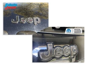 JEEP Front and Rear Emblem Overlay Decals for 2015-2023 Jeep Renegade - Picture 1 of 101