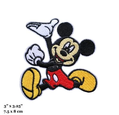 Mickey Mouse Cartoon Character Embroidered Iron On Patch - Image 1 of 2