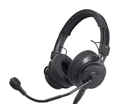 Audio-Technica BPHS2 Broadcast Stereo Headset with Dynamic Boom Mic - Black - Image 1 of 4