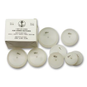 Extra large DIES for CASE & CRYSTAL PRESS 35-57.5mm nylon plastic watch repairs - Picture 1 of 3